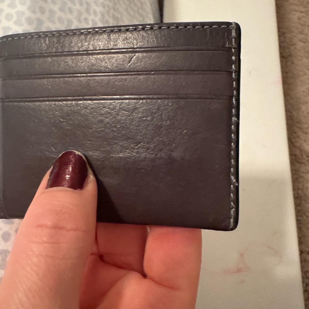Coach Dark Brown Leather Card Holder - Picture 3 of 12